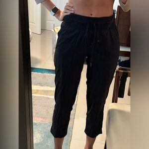Lululemon Pants size 6 pants black nylon with ankle adjuster